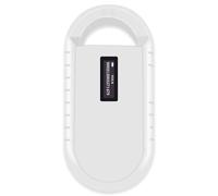 Smoostart Lector Microchip Animales, Lector Chip Mascotas, ISO11784/85/FDX-B/EMID escaner Microchip 1000 Almacenamiento de Datos Lector Chip Perro para Animal/Mascota/Perro/Gato (Blanco)