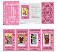 Smoostart Tarot Español Holográfico para Principiantes con Palabras Clave