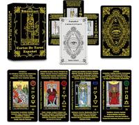 Smoostart Tarot Español Holográfico para Principiantes con Palabras Clave