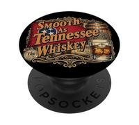 Smooth As Tennessee Whiskey - Bandera de 3 Estrellas PopSockets PopGrip Adhesivo