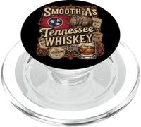 Smooth As Tennessee Whiskey - Bandera de Tennessee y barriles PopSockets PopGrip para MagSafe