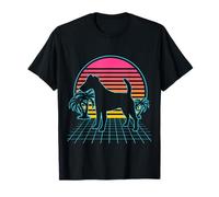 Smooth Fox Terrier Dog Vintage 80s Vaporwave Aesthetic Puppy Camiseta