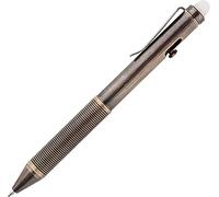 SMOOTHERPRO Bolígrafo de Latón Borrable EDC Sólido Bolt Action Bolígrafo Compatible con Recargas Pilot Balance de Peso para Oficina Escuela Negocio Color Negro(EP02BK)