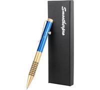 SMOOTHERPRO Bolígrafo de Latón Macizo Compatible con Recambios Pentel para EDC Firma Oficina Escuelal Negocio Color Azul (SG02U)