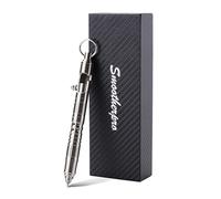 SMOOTHERPRO Bolígrafo de titanio Bolígrafo Bolt Action Compatible con recambios Parker Diseño hueco y robusto Para manos temblorosas con artritis de Parkinson, Color natural (HTP01)