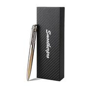 SMOOTHERPRO Bolígrafo de titanio Compatible con recambios Parker para oficina escuela negocios Firmado diario de escritura como regalo Color Naturaleza (TA01)