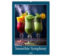 Smoothie Symphony (Wall Calendar 2026 DIN A2 portrait), CALVENDO 12 Month Wall Calendar: Immerse yourself in a flavorful journey with Smoothie ... of refreshing fruit and vegetable smoothies.