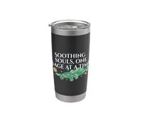 Smoothing Souls, una salvia a la vez, mancha bastones curativos Vaso térmico de acero inoxidable de doble pared