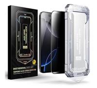 SmoothShield 2 Packs - Tempered Glass Screen Protector with Anti-Scratch, Anti-Fingerprint, Privacy Screen & Auto Dust-Free Installation - Bubble-Free Easy Install (for iPhone 15 ProMax,1PCS)