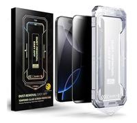 SmoothShield 2 Packs - Tempered Glass Screen Protector with Anti-Scratch, Anti-Fingerprint, Privacy Screen & Auto Dust-Free Installation - Bubble-Free Easy Install (for iPhone 12 Pro / 12,2PCS)
