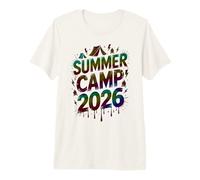 Smore Summer Camp 2026 Staff Vibes Anfitrión Mejores Amigos Camping Niños Camiseta Premium