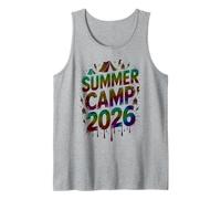 Smore Summer Camp 2026 Staff Vibes Anfitrión Mejores Amigos Camping Niños Camiseta sin Mangas