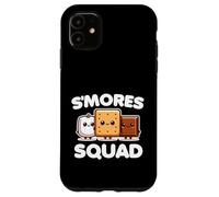 S'mores Squad Marshmallow Camping Group, linda comida divertida Carcasa para iPhone 11