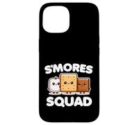 S'mores Squad Marshmallow Camping Group, linda comida divertida Carcasa para iPhone 15