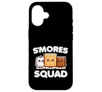S'mores Squad Marshmallow Camping Group, linda comida divertida Carcasa para iPhone 16