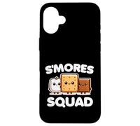 S'mores Squad Marshmallow Camping Group, linda comida divertida Carcasa para iPhone 16 Plus
