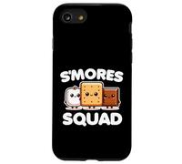 S'mores Squad Marshmallow Camping Group, linda comida divertida Carcasa para iPhone SE (2020) / 7 / 8