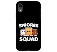 S'mores Squad Marshmallow Camping Group, linda comida divertida Carcasa para iPhone XR