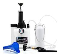 SMOTIVEPRO Dispositivo de purga de frenos, 3 l de cambio de líquido de frenos con botella de purga de frenos de 1 l y adaptador E20, adecuado para la mayoría de modelos de automóviles europeos