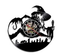 Smotly Reloj de pared de vinilo, reloj de pared digital con temática del Señor de los Anillos, un reloj de pared de regalo para los amantes.