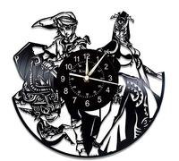Smotly Vinilo Pared Reloj, Zelda Registro Tema de Reloj de Pared, decoración Hecha a Mano del Arte de la Pared del Reloj dones creativos.