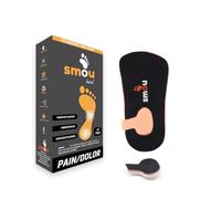 SMOU HEEL Plantilla Ortopédica corta/Talonera para Fascitis plantar y Espolón Calcaneo Hombre y Mujer | Soporte en el arco | Alivio de dolor en Talón | Patentado por Ortopedistas | 17,5 cm