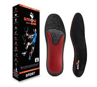SMOU SPORT FAST Plantillas Memory foam para deporte Mujer y Hombre | Padel-Tennis | Impulso-equilibrio | Soporte del arco | Memory foam Gran Amortiguación | Para Zapatillas Deportivas (45-46 EU)