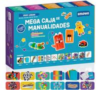 Smowo® Mega Set de Manualidades Starterset - Caja Creativa Mix - con Ideas para Manualidades - Colorida Caja de Materiales para Niños y Niñas