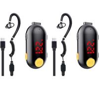 SMP Super Mini Walkie Talkie Profesionales, Radio Portátil de Dos Vías con Transmisor FM para Restaurantes, Deportes al Aire Libre, Supermercados, Lugares de Trabajo, PMR446, 16 Canales CTCSS DCS