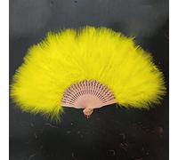 SmPinnaA Abanico de plumas dobladas hecho a mano para fiestas, decoración de habitación, manualidades, regalos, baile, novia, boda, Halloween, decoración para baile, fiesta