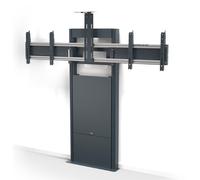 SMS New Presence Wall/Floor VC Motorized - soporte de pared de altura ajustable motorizado con soporte de cámara - máx. 2x75" | máx. VESA 1000x600 | carga máx. 120kg | gris oscuro