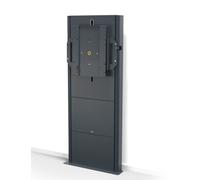SMS Presence Wall/Floor Flipster - soporte de pared de suelo ajustable en altura con función giratoria - Actualización 2021 - hasta 75" | máx. VESA 400x400| capacidad de carga 50kg | gris oscuro
