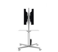 SMS soporte con ruedas para pantallas planas X FH MD1455 Doble, blanco
