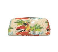 SMSJTMWHN Estuche de piel con estampado de isla de Cuba, espacioso y elegante con cremallera