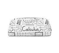 SMSJTMWHN Estuche de piel para lápices, diseño de cálculo geek, espacioso y elegante, con cremallera, para uso en la oficina