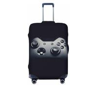 SMSJTMWHN Funda elástica lavable para equipaje, diseño de mando de videojuegos, elástica, antiarañazos, bonita estética, Negro -, L