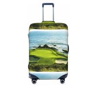 SMSJTMWHN Funda elástica para equipaje, para campo de golf, playa, lavable, elástica, antiarañazos, bonita estética, Negro -, L