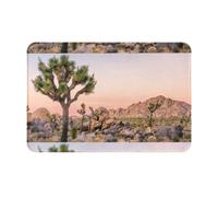 SMSJTMWHN Tapete de bienvenida, tapete de árbol de África para entrada interior y exterior, tapetes de perfil bajo, fácil de limpiar, alfombra de entrada delantera, decoración del hogar, 24 x 16