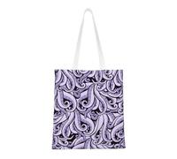 SMSJTMWHN The Sea - Bolsa de lona reutilizable con estampado de mar para compras de comestibles, bolsa de hombro para libros, regalos