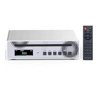SMSL PL100PRO - Reproductor de CD, 2 Chips DAC CS43131 de Gama Alta RCA/óptico/coaxial/XLR equilibrado/Salida de Auriculares de 3,5 mm y 4,4 mm, 200 MW 32Ω (Plata)