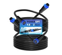 SMSZQR Paquete de 2 cables de extensión Philips Hue para exteriores, cable de alimentación impermeable de 3 m para luces exteriores Philips Hue, compatible con Lily Spot, Lily XL, Calla Pathway