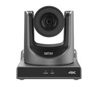 SMTAV Cámara PTZ NDI con zoom óptico 20X 4KP60UHD, compatible con seguimiento automático AI y POE con transmisión en vivo IP de red, salida de video simultánea NDMi 3G-SDI y USB 2.0, para conferencias