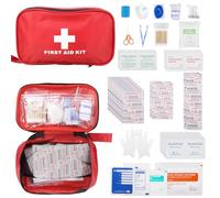 smtfcty Botiquín de Primeros Auxilios, 161 Piezas Mini Kit de Supervivencia Bolsa Médico de Emergencia Completo Botiquin Casa Botiquin Montaña para Hogar Coche Barco Lugar Trabajo Mochila y Acampar