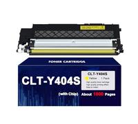 SMTSEC Clt404 Cartucho De Tóner Compatible 4 Colores Compatible para Samsung Sl-C430w C430 C432w C432 C433w C433 Sl-C480fw C480 C480fn C480fw C480w,Yellow-with Chip