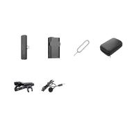 SMTYXS Juego De Receptor Transmisor De Micrófono Lavalier Inalámbrico, Adecuado For Teléfonos Móviles, Cámaras, Videos Y Audio.(K5)