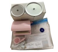 SMTYXS Kit De Máquina Sellado Al Vacío Tarros 7 En 1, Sellador Bolsas Pequeñas, Cortador, Dispositivo Conservación Alimentos, Embalaje Seco Y Húmedo(Pink)