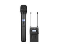 SMTYXS Micrófono De Entrevista con Sistema De Micrófono Inalámbrico Dual UHF, Adecuado For Cámaras SLR(K3)