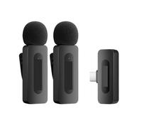 SMTYXS Micrófono De Solapa Inalámbrico For Teléfonos Inteligentes Tipo C, Cámaras Y Grabación De Video.(BY-V20 V2.0)