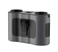 SMTYXS Ventilador De Cintura Portátil, Recargable, 20000 MAh, Mini Cuello Colgante For Exteriores, For Acampar, Con Clip, 5 Velocidades, PowerBank Y Pantalla LED BateríA De Larga DuracióN(Gray)
