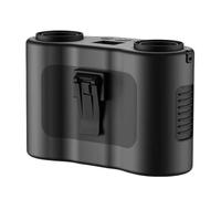 SMTYXS Ventilador De Cintura Portátil, Recargable, 20000 MAh, Mini Cuello Colgante For Exteriores, For Acampar, Con Clip, 5 Velocidades, PowerBank Y Pantalla LED BateríA De Larga DuracióN(Black)